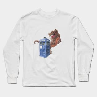 TARDIS and the Dinosaur Long Sleeve T-Shirt